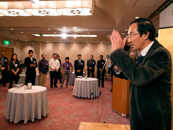 SSP忘年会・海野和男会長ご挨拶