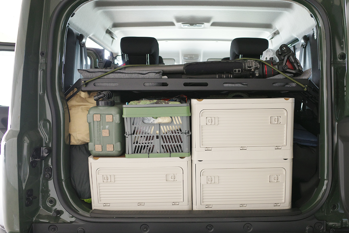 収納ラック取り付け済み