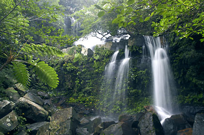 ゲーダ川上流の滝