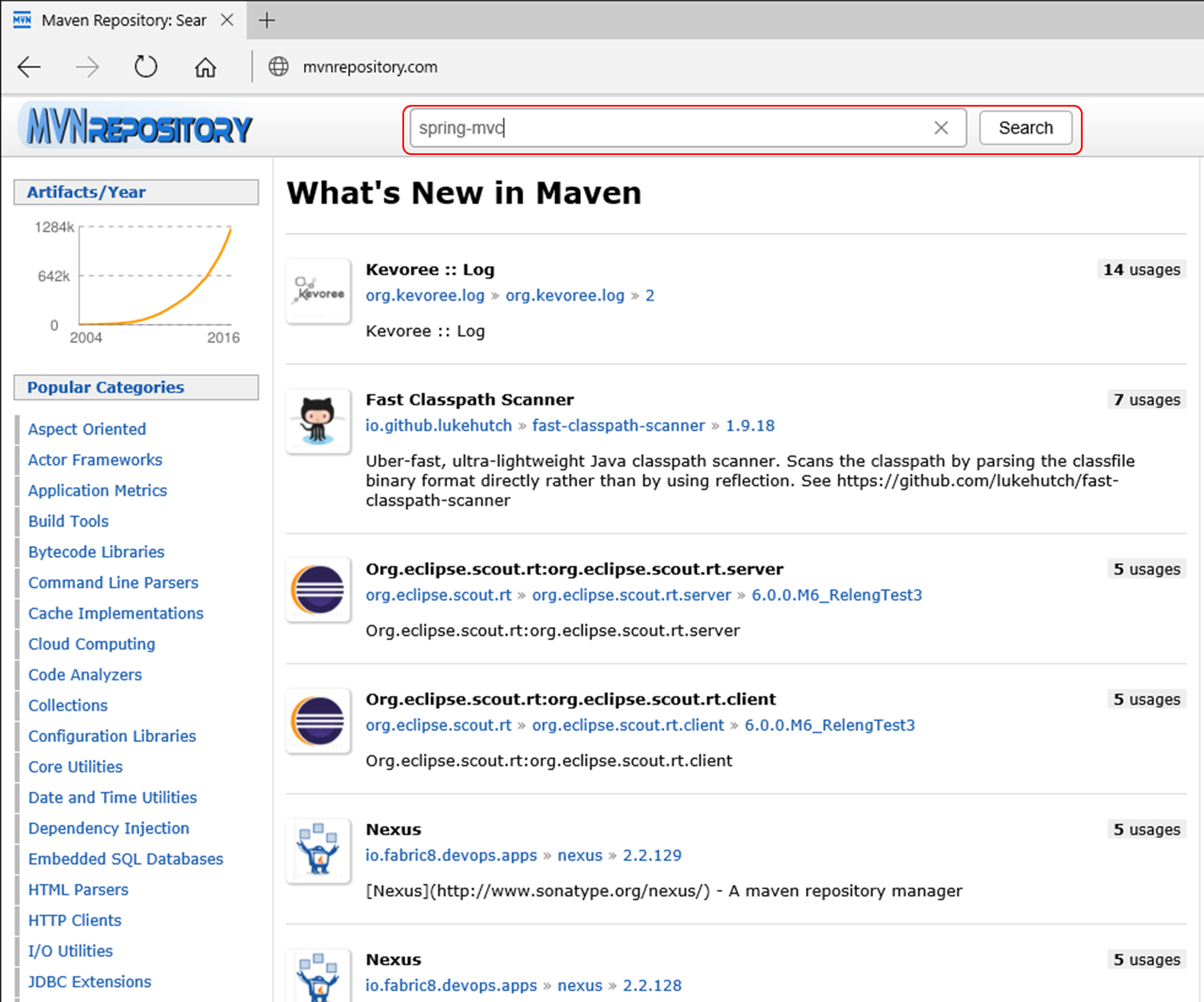 Maven Repository検索